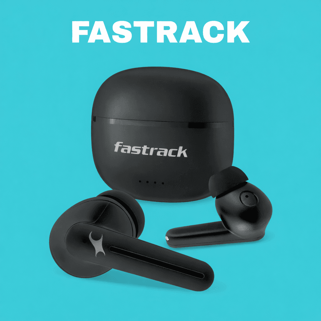 Fastrack FPods FX100 Replacement Left/Right Earbud & Charging Case — Left Side / Black - image 1
