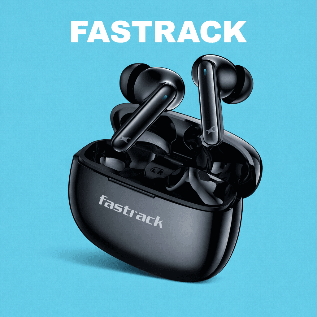 Fastrack FPods FX101 Replacement Left/Right Earbud & Charging Case — Left Side / Black - image 1