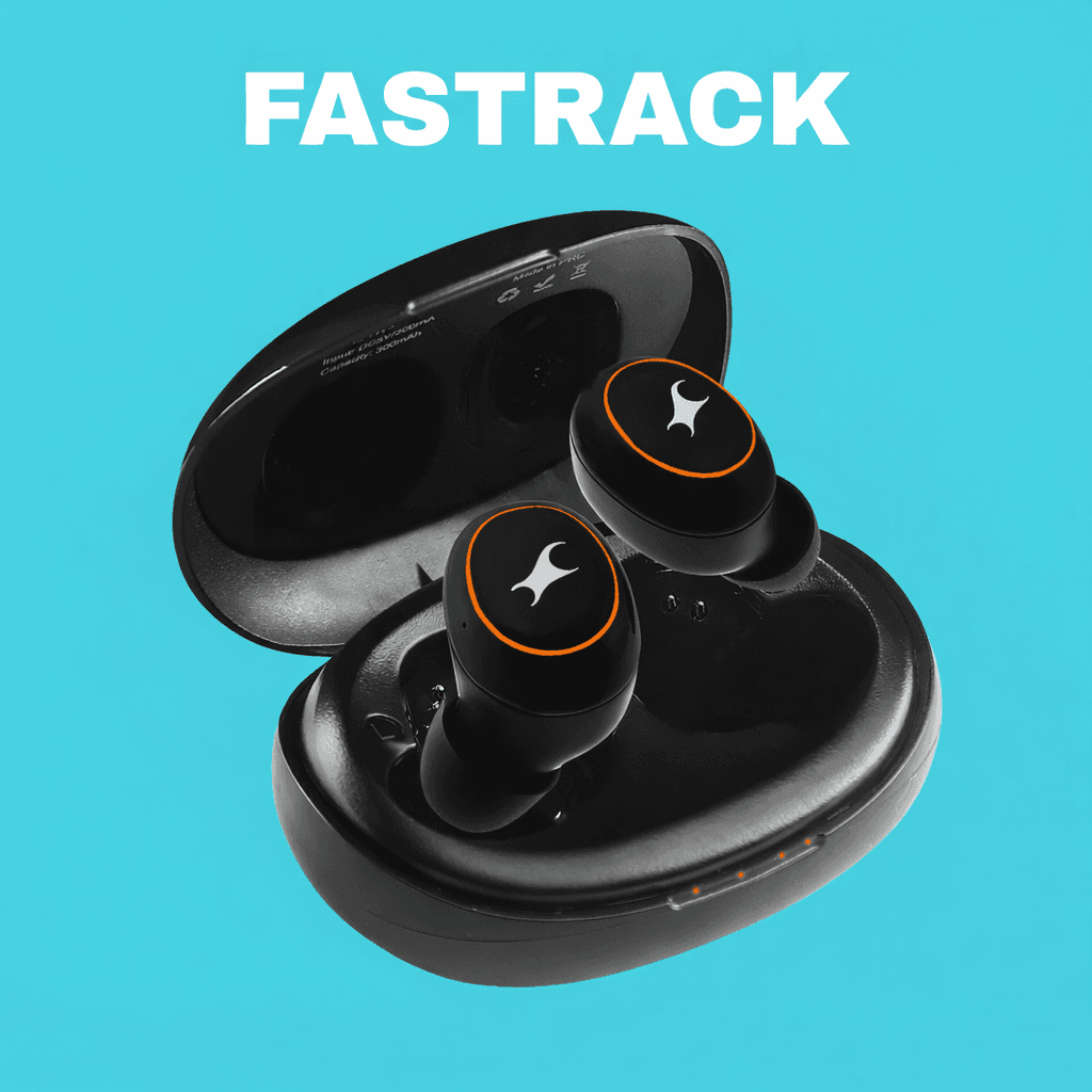 Fastrack Reflex Tunes FT1 Replacement Left/Right Earbud & Charging Case — Left Side / Black - image 1