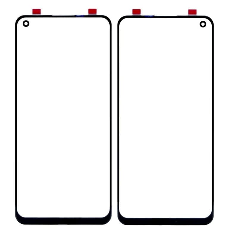 Touch Screen Front Glass for Realme 8 Pro Black - image 1