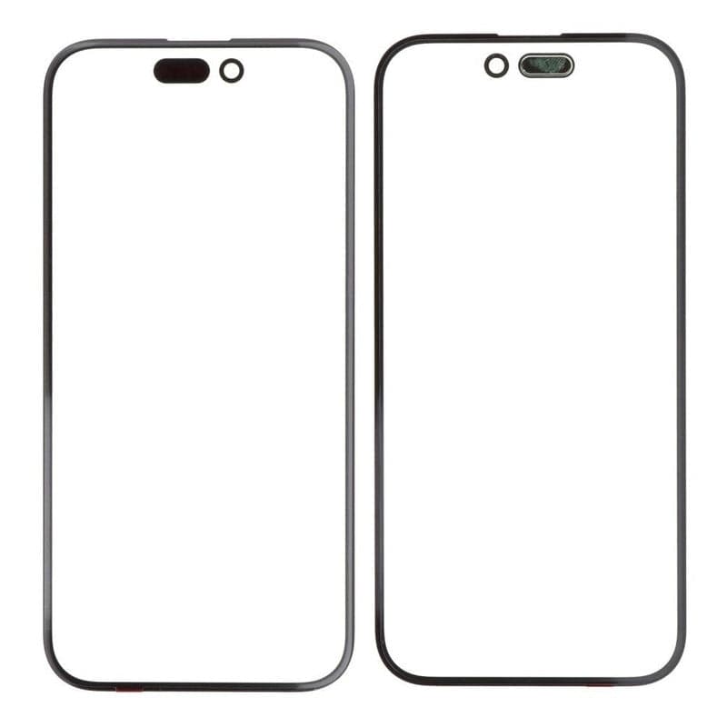 Front Touch Screen Glass for Iphone 15 Plus Black - image 1