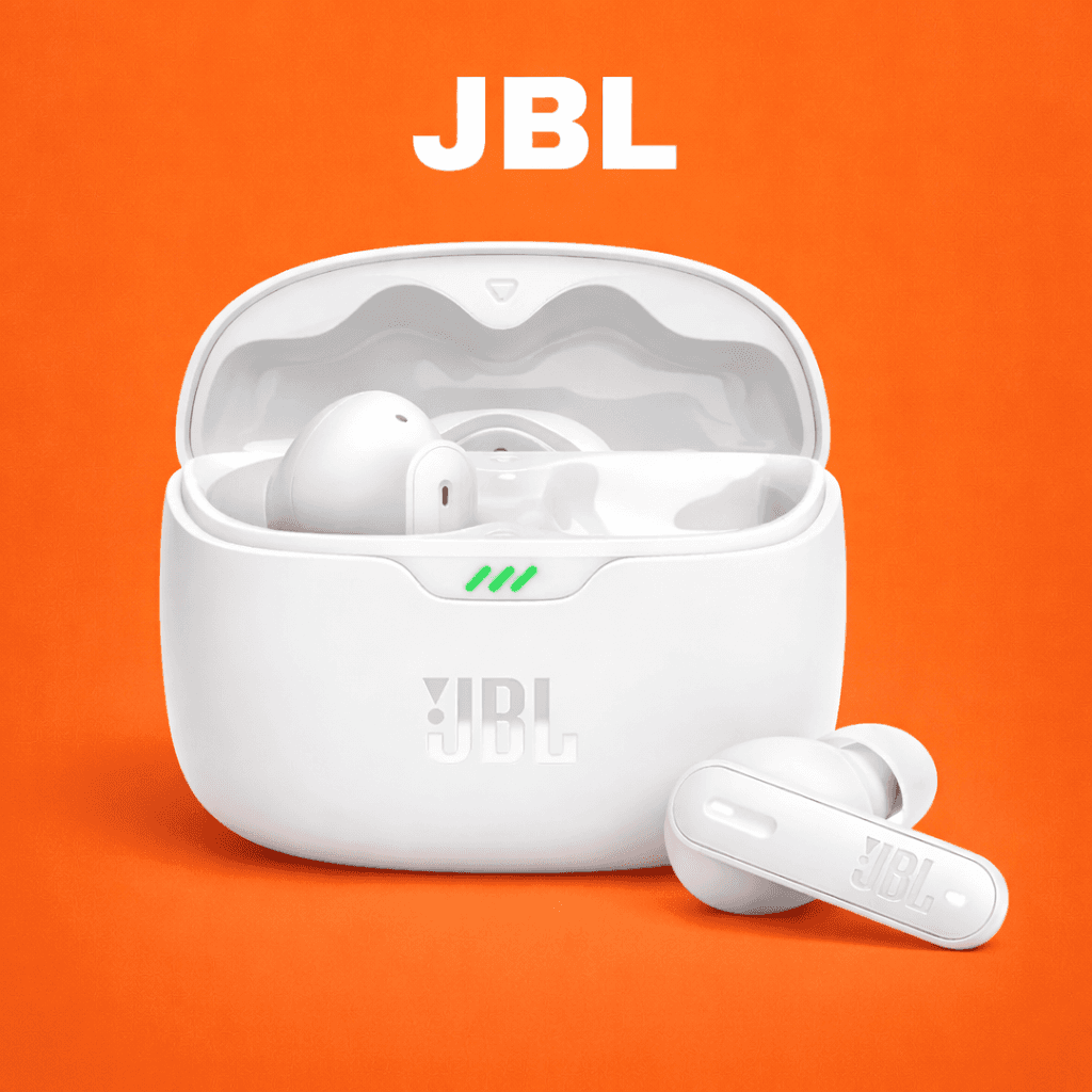 JBL Tune Beam – Replacement Parts (Pair / Charging Case) Replacement Left/Right Earbud & Charging Case — Charging Case / White - image 1