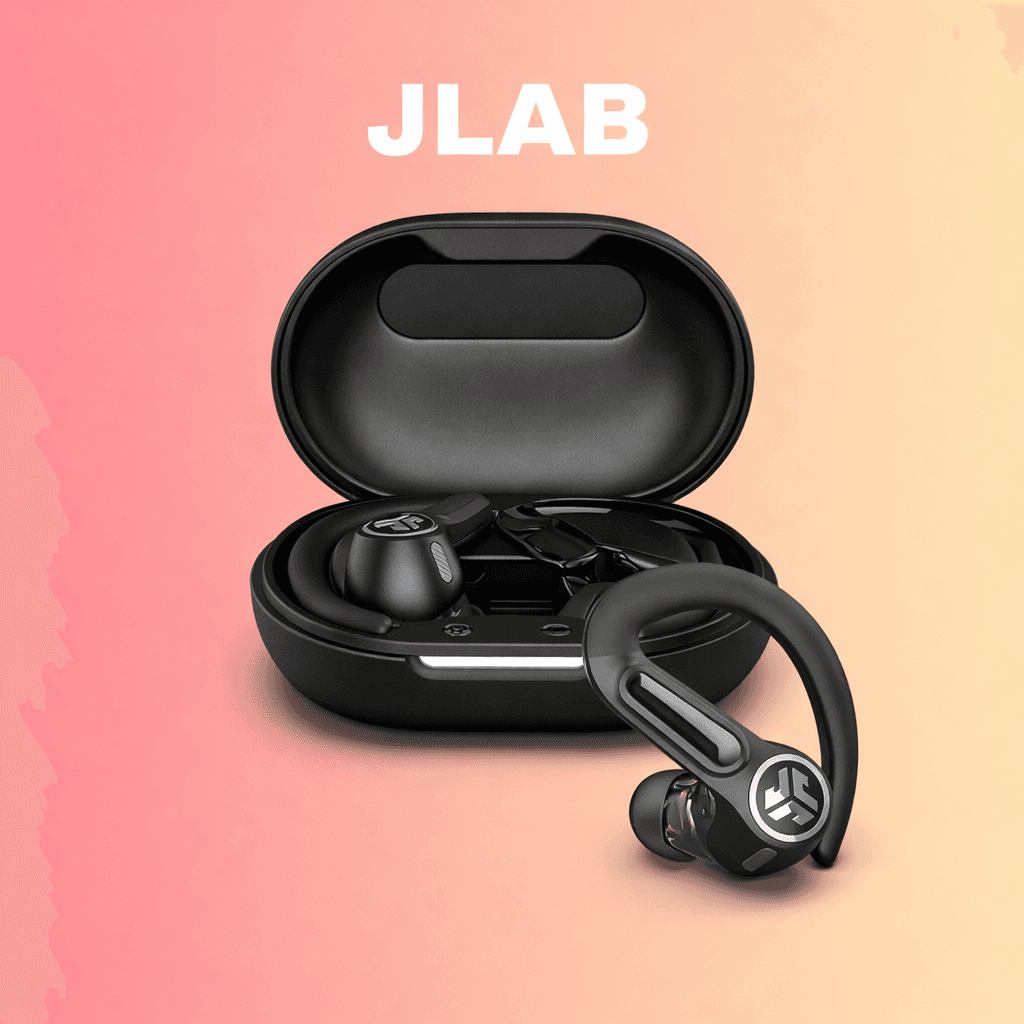 JLab Epic Air Sport ANC 3 Replacement Left/Right Earbud & Charging Case — left side / Black - image 1