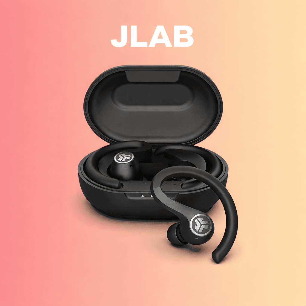 JLab JBuds Air Sport Replacement Left/Right Earbud & Charging Case — left side / Black - image 1