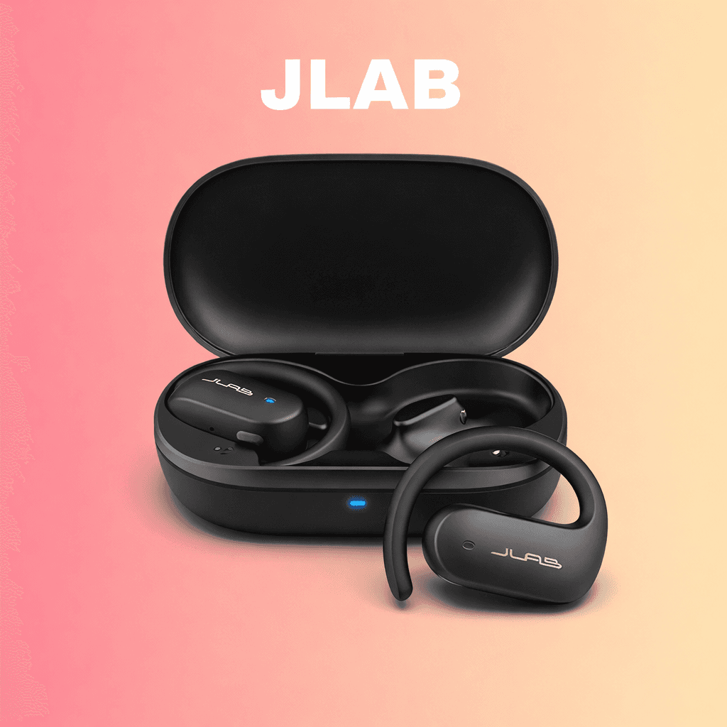 JLab JBuds Open Replacement Left/Right Earbud & Charging Case — left side / Black - image 1
