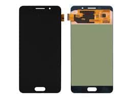 Lcd Display Combo Folder for Samsung Galaxy A7 2016 Black - image 1