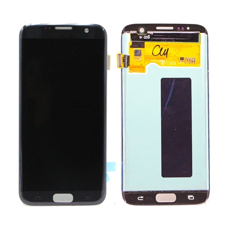 Lcd Display Combo Folder for Samsung Galaxy S7 Edge Black - image 1