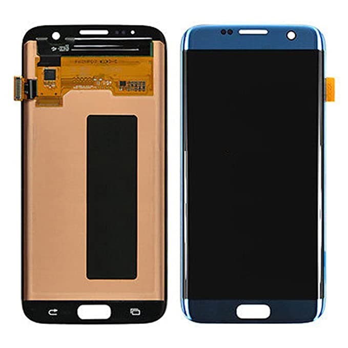 Lcd Display Combo Folder for Samsung Galaxy S7 Edge Blue - image 1