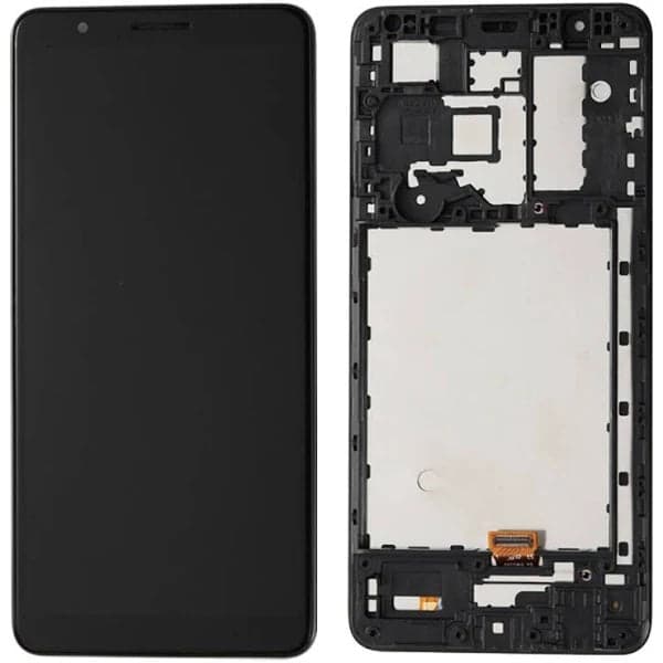 Lcd Display Combo Folder with Frame for Samsung Galaxy A01 Core Black - image 1