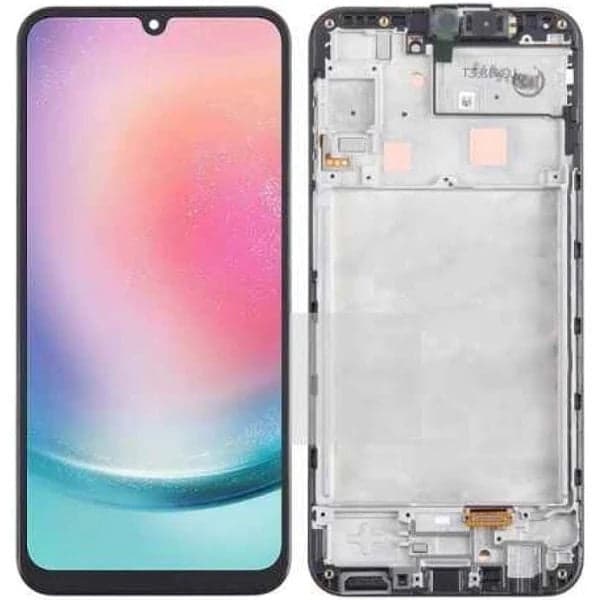 Lcd Display Combo Folder with Frame for Samsung Galaxy A24 Black - image 1