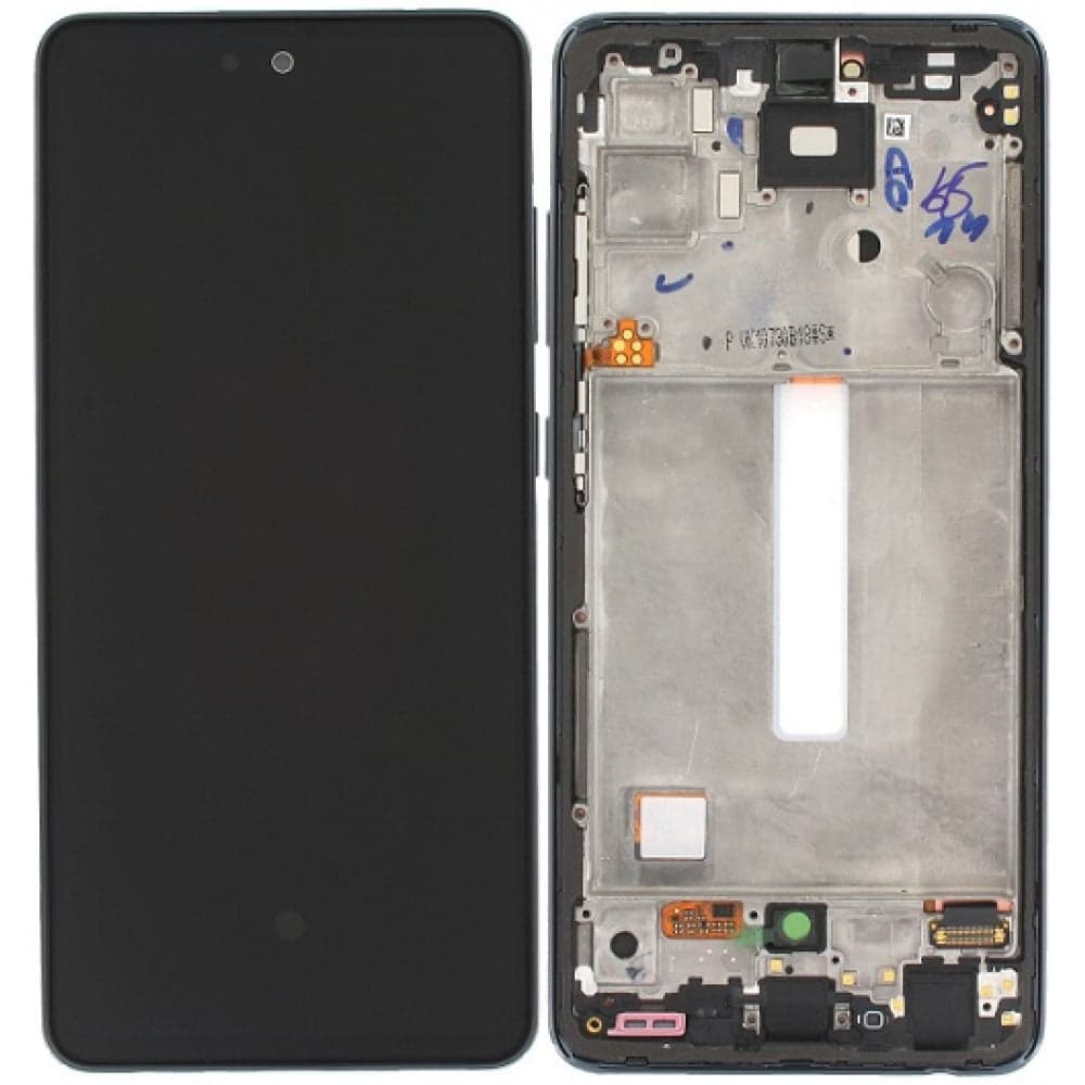Lcd Display Combo Folder with Frame for Samsung Galaxy A52 5G Black - image 1