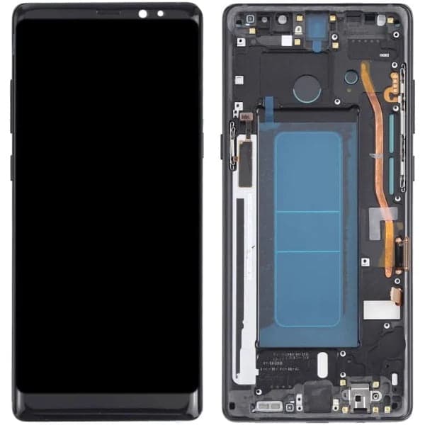 Lcd Display Combo Folder with Frame for Samsung Galaxy Note 8 Black - image 1