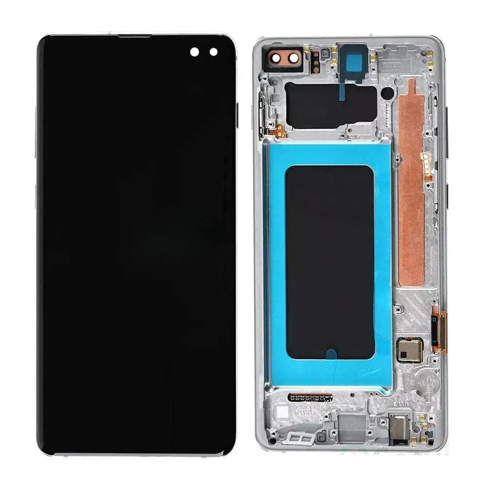 Lcd Display Combo Folder with Frame for Samsung Galaxy S10 Plus Black - image 1