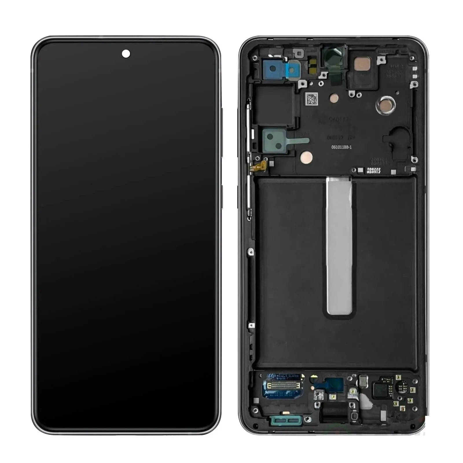 Lcd Display Combo Folder with Frame for Samsung Galaxy S21 FE Black - image 1