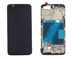 Lcd Display Combo Folder with Frame for OnePlus 5T Black - image 1
