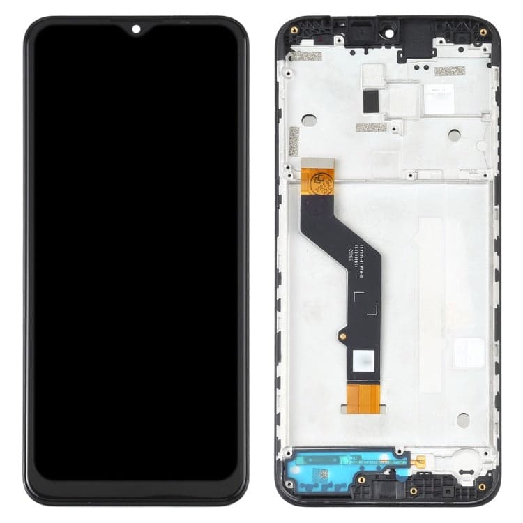 Lcd Display Combo Folder with Frame for Motorola Moto E7 Plus Black - image 1