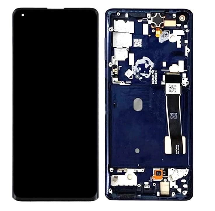 Lcd Display Combo Folder with Frame for Motorola Moto Edge Plus Black - image 1