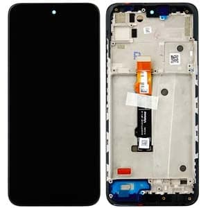 Lcd Display Combo Folder with Frame for Motorola Moto G71 5G Black - image 1