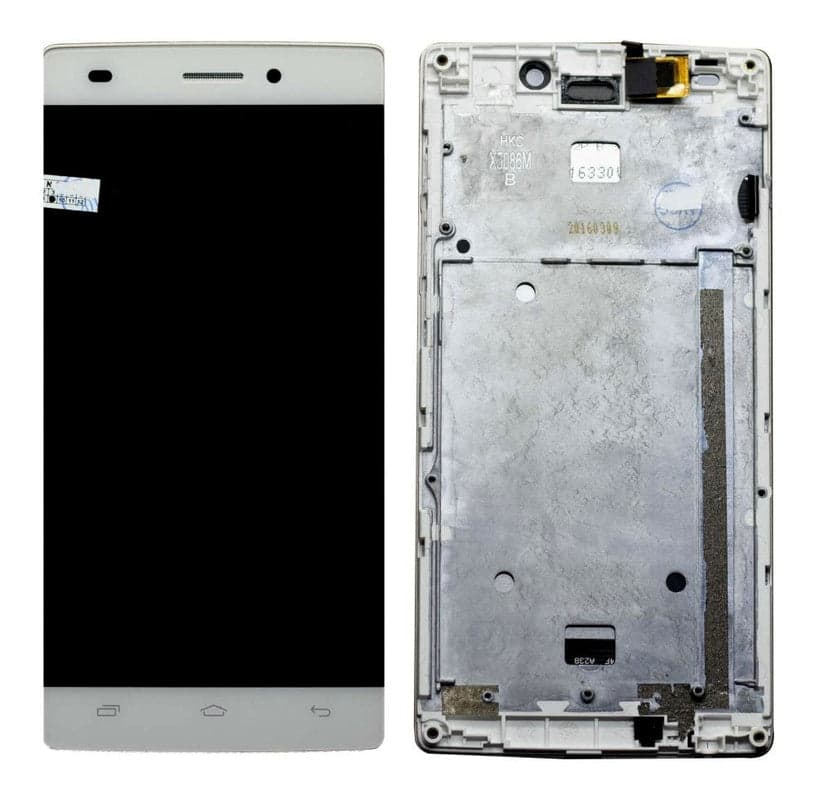 Lcd Display Folder Combo for INTEX ACE MINI White - image 1