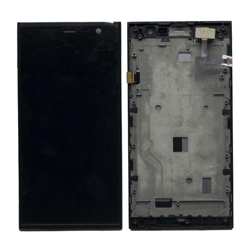 Lcd Display Folder Combo for INTEX AQUA FISH Black - image 1