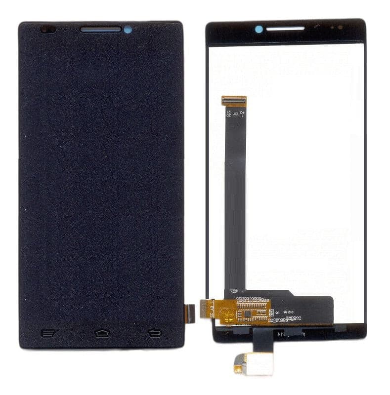 Lcd Display Folder Combo for INTEX DESIRE HD Black - image 1