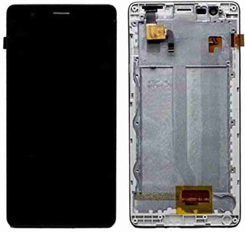 Lcd Display Folder Combo for INTEX LIONS 4G Black - image 1
