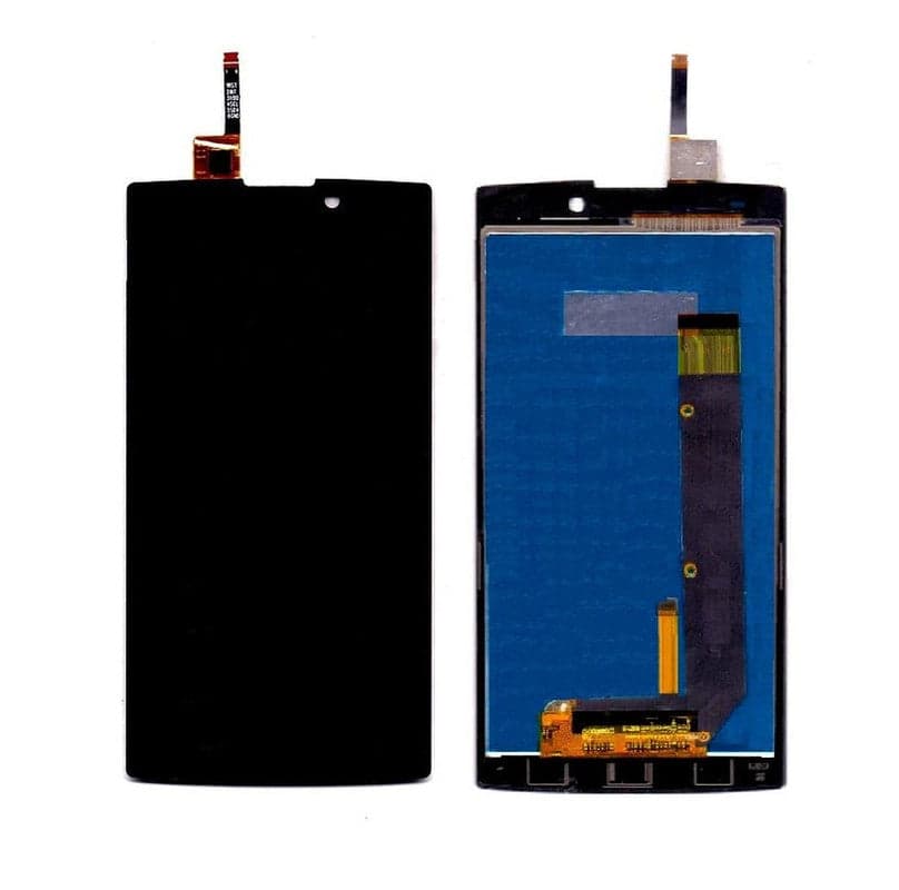 Lcd Display Folder Combo for LAVA FUEL 60 White - image 1