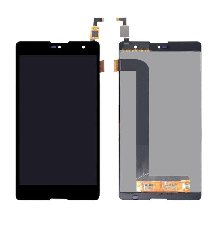 Lcd Display Folder Combo for MICROMAX Q386 Black - image 1