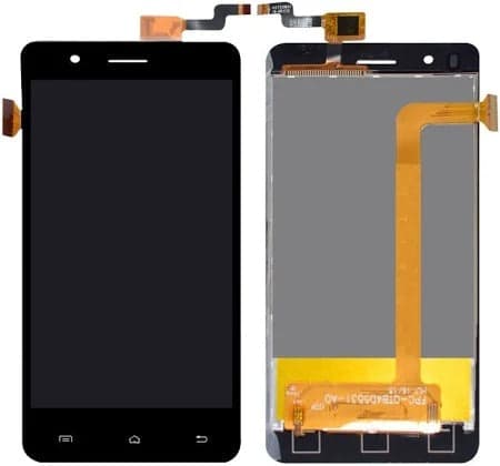 Lcd Display Folder Combo for MICROMAX Q424 black - image 1