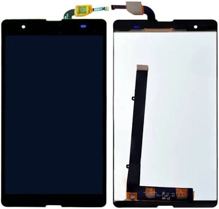 Lcd Display Folder Combo for MICROMAX YU6000 black - image 1