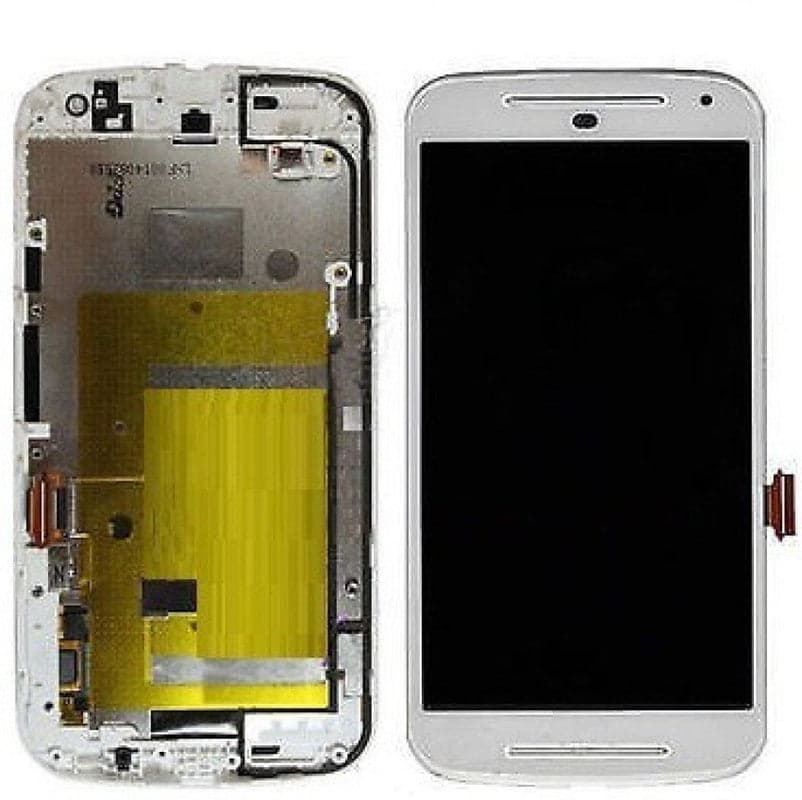 Lcd Display Folder Combo for MOTO G2 WF White - image 1
