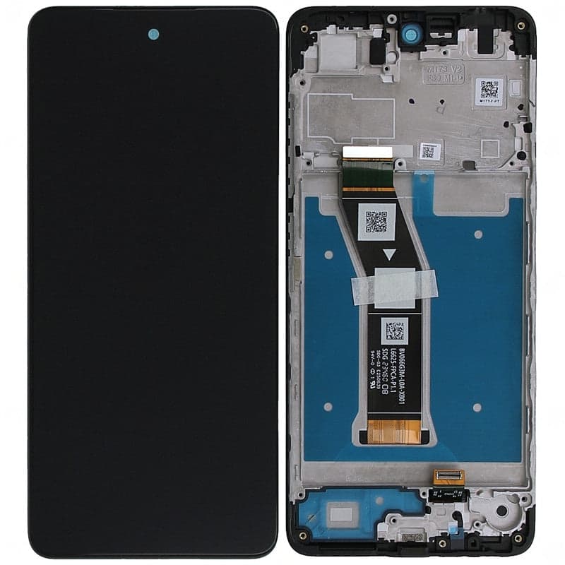 Lcd Display Combo Folder with Frame for Motorola Moto G04 Black - image 1