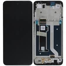 Lcd Display Combo Folder with Frame for Motorola Moto G34 Black - image 1