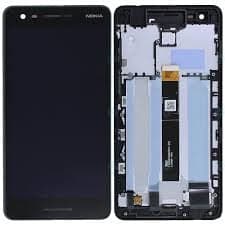 Lcd Display Folder Combo for Nokia 2.1(With Frame) - image 1