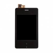 Lcd Display Folder Combo for NOKIA ASHA-500=W/F Black - image 1