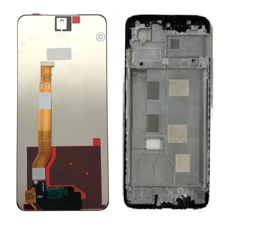 Lcd Display Combo Folder with Frame for Oppo A3x 4G Black - image 1