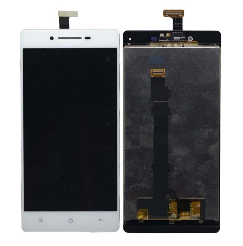 Lcd Display Combo Folder for OPPO R1 White - image 1