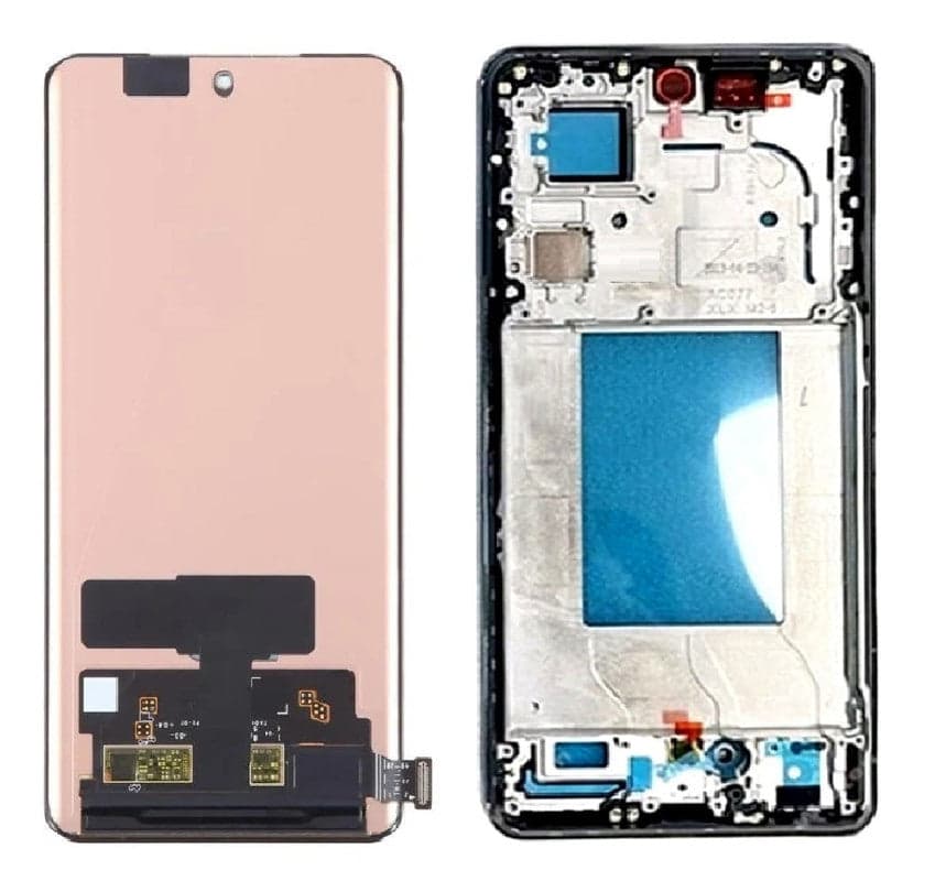 Lcd Display Combo Folder with Frame for Oppo Reno 10 Pro 5G Black - image 1