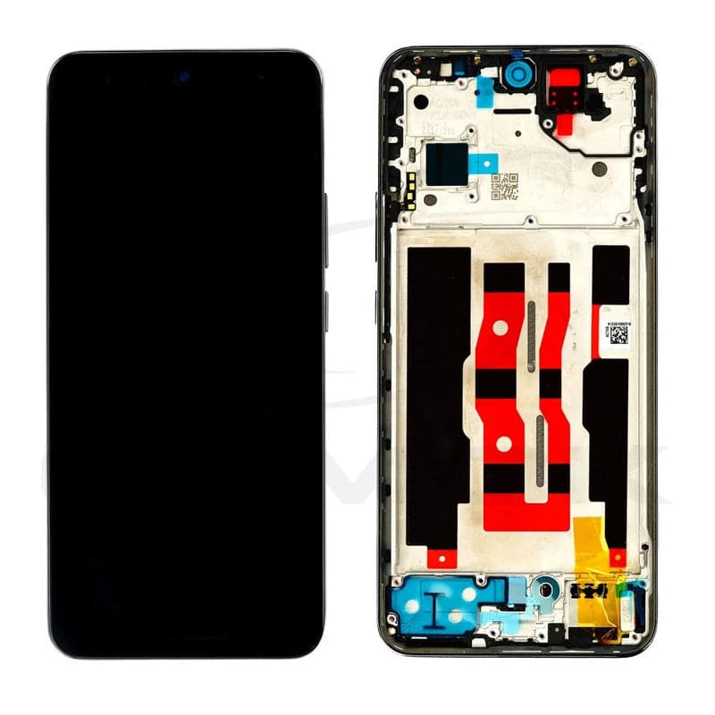 Lcd Display Combo Folder with Frame for Oppo Reno 12 5G Black - image 1