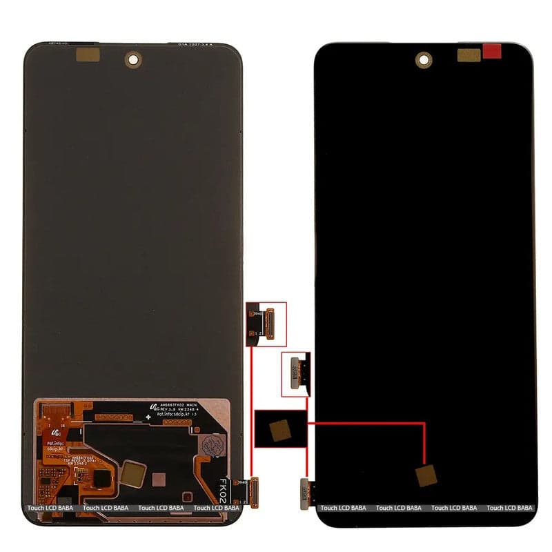 OLED Lcd Display Combo Folder for Realme 12 Pro Plus 5G Black - image 1