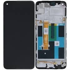 Lcd Display Combo Folder with Frame for Realme 7 Black - image 1