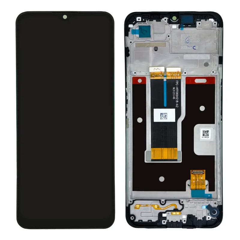 Lcd Display Combo Folder with Frame for Realme C31 Black - image 1