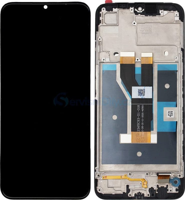 Lcd Display Combo Folder with Frame for Realme C63 4G Black - image 1