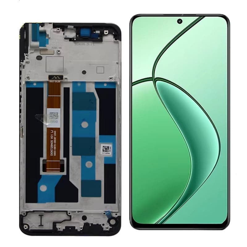Lcd Display Combo Folder with Frame for Realme C65 4G Black - image 1