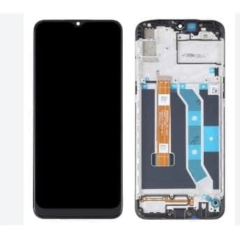 Lcd Display Combo Folder with Frame for Realme Narzo 10 Black - image 1