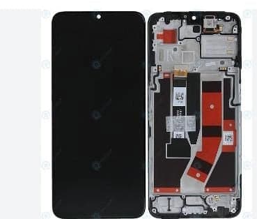 Lcd Display Combo Folder with Frame for Realme Narzo 50 Black - image 1