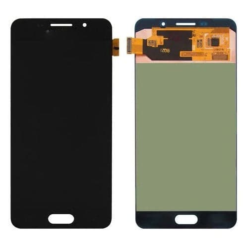 Lcd Display Folder Combo for SAMSUNG A7 2015 LED WALA Black - image 1