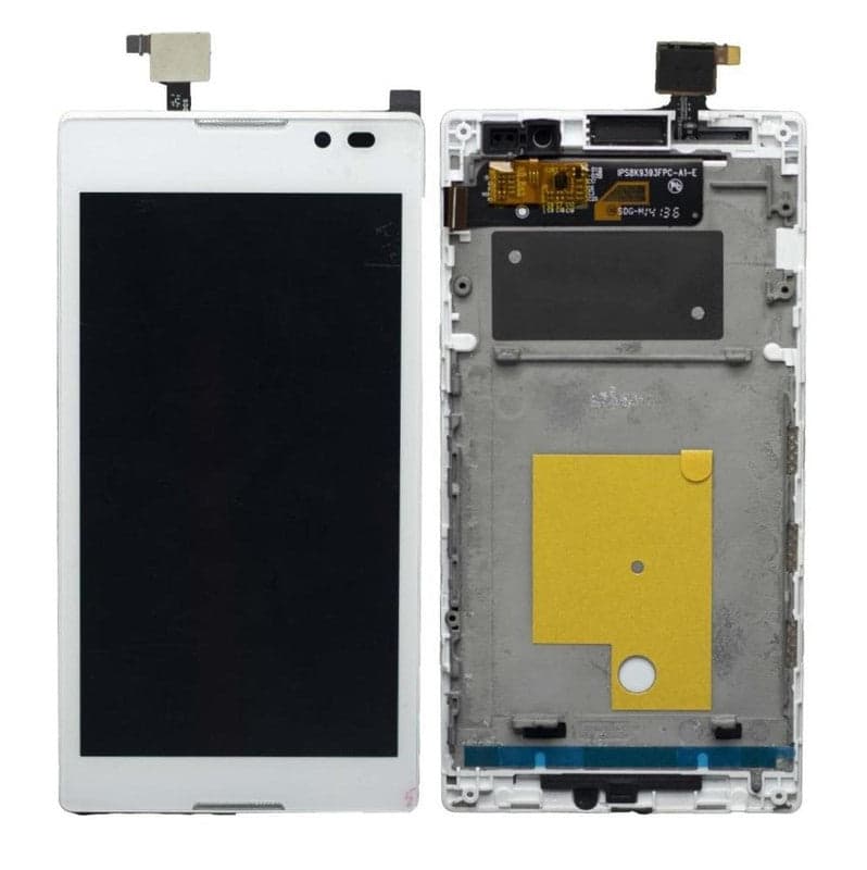 Lcd Display Folder Combo for SONY C2305 Whte - image 1