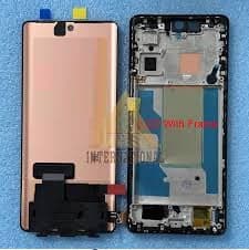 Lcd Display Combo Folder with Frame for Vivo V29 5G Black - image 1