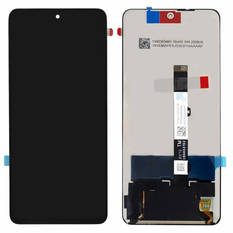 LCD Display Folder Combo for Xiaomi Poco X3 Black - image 1